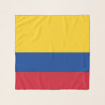 Square Scarf with flag of Colombia<br><div class="desc">Patriotic,  elegant square scarf with flag of Colombia. This product its customisable.</div>