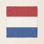 Square Scarf with flag of Netherlands<br><div class="desc">Enhance your wardrobe with our square scarf featuring the flag of the Netherlands! Crafted with attention to detail, this scarf is more than just an accessory; it's a celebration of the Netherlands' rich cultural heritage and national pride. The design proudly showcases the iconic red, white, and blue colours of the...</div>