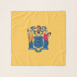 Square Scarf with flag of New Jersey State, USA<br><div class="desc">Patriotic,  elegant square scarf with flag of the New Jersey State,  United States of America. This product its customisable.</div>