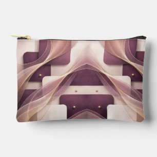 Square shapes AI art Accessory Pouch