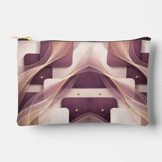 Square shapes AI art  Accessory Pouch (Front)