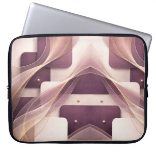 Square shapes AI art Laptop Sleeve