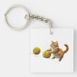 Square (single-sided) Key Ring