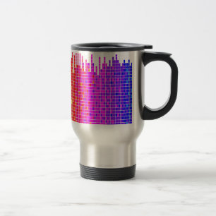square spectrum abstract travel mug