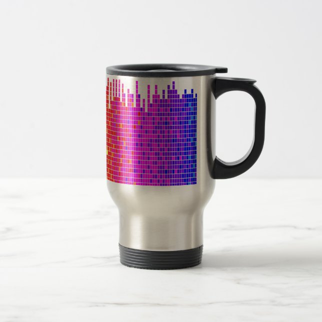 square spectrum abstract travel mug (Right)