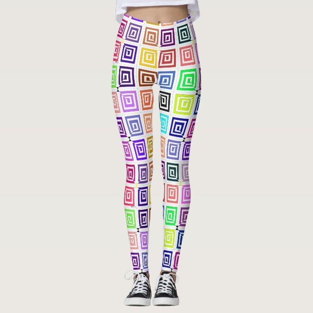 Square Spirals Leggings (Front)