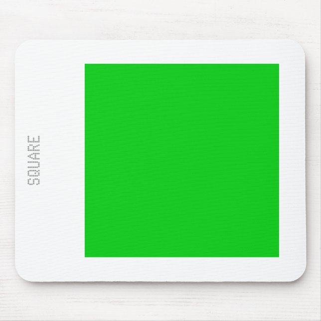 Square - Spring Green and White Mouse Pad (Front)