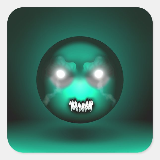 Square Sticker Abyssmoji (Front)