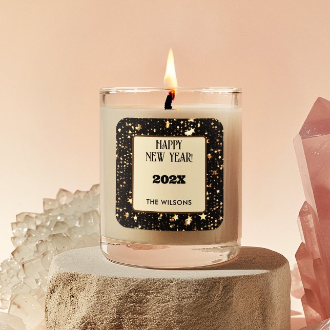  Square Sticker | Festive Six 3-in Happy New Year (Creator Uploaded)