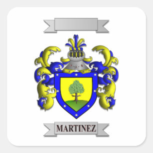 Square Sticker Williams Family Surname And Shield