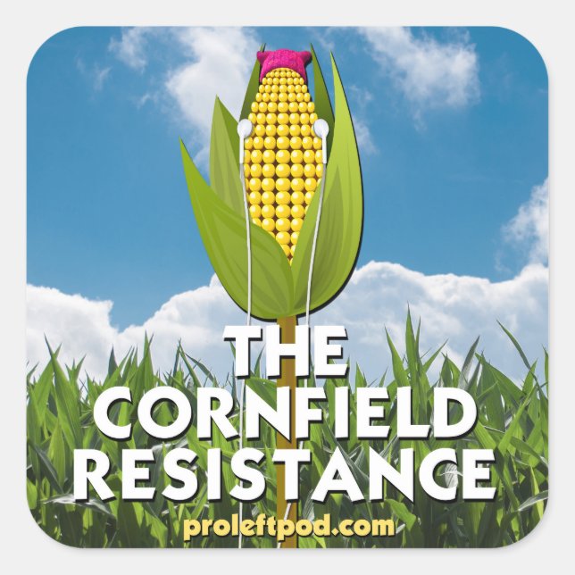 Square Stickers (20/pg) - The Cornfield Resistance (Front)