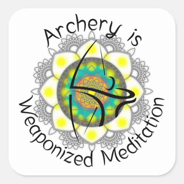 Square stickers for bow cases (Front)