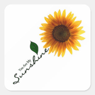 Square Stickers - You Are My Sunshine