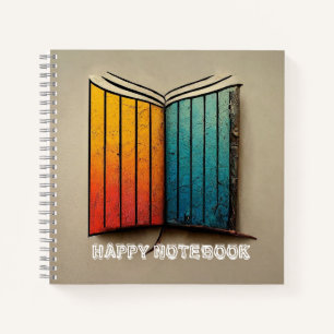 Square Sunshine Spiral Notebook