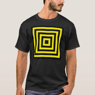 square target yellow black T-Shirt