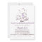 Square Tea Set Bridal Shower Invitations