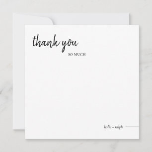 Square Thank You Card