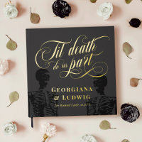 Square Til Death Do Us Part Skeletons Goth Wedding