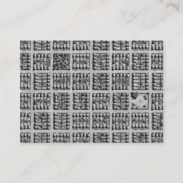 Square Town Business Card (Front)