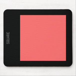 Square - Tropical Pink and Black Mouse Pad