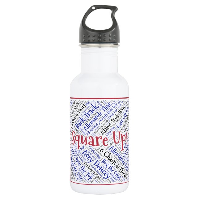 Square Up! 532 Ml Water Bottle (Front)