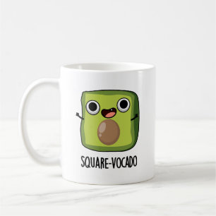 Square-vocado Funny Avocado Puns  Coffee Mug