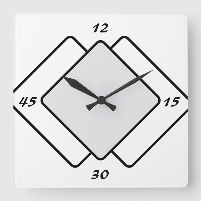 Square Wall Clock (Front)