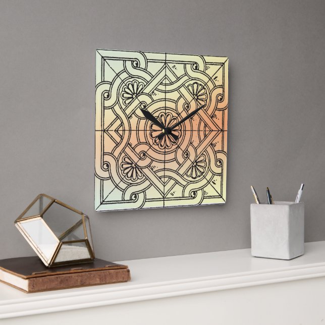 Square Wall Clock (Office)