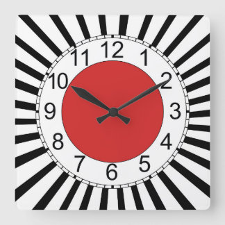 Square wall clock, modern design square wall clock