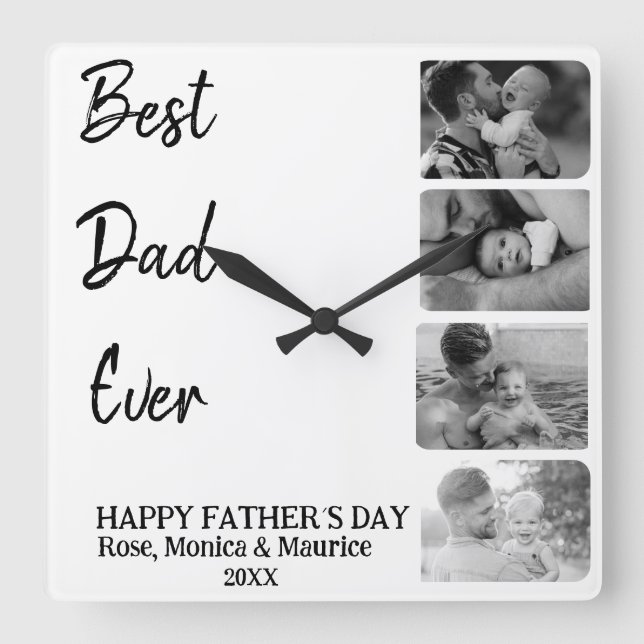 Square wall clock, personalized, father's day. square wall clock (Front)