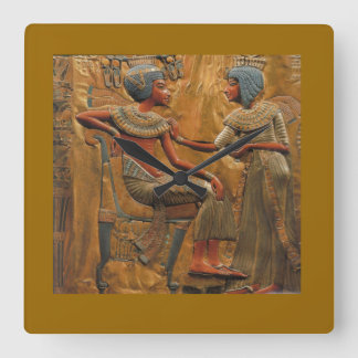 Square wallclock with Egyptian Scene