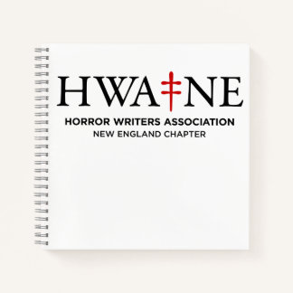 Square White HWA-NE notebook for events 6/25