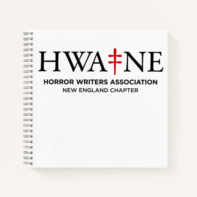 Square White HWA-NE notebook for events 6/25 (Front)
