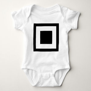 Square Within a Square Baby Bodysuit
