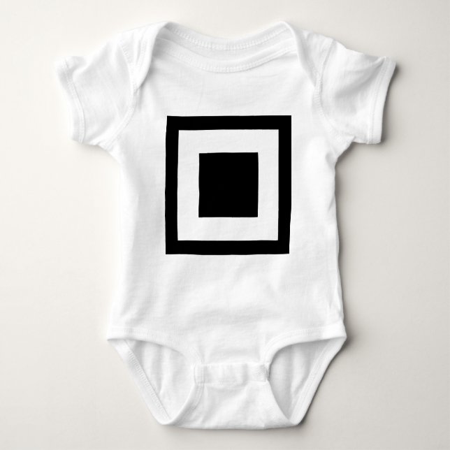Square Within a Square Baby Bodysuit (Front)