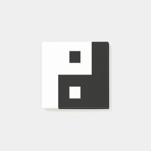 Square Yin Yang Post-it Notes