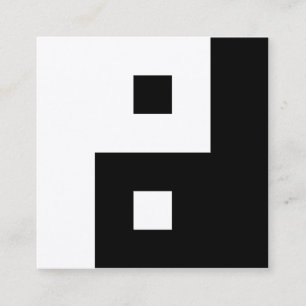 Square Yin Yang Square Business Card