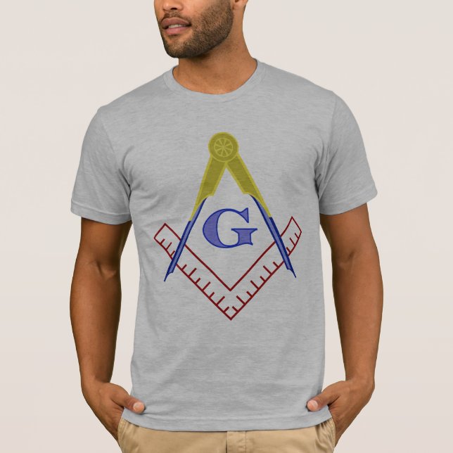 SquareandCompassColour T-Shirt (Front)