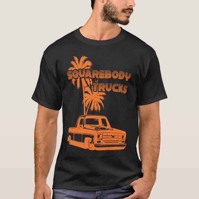 Squarebody Truck dropped slammed Square Body Lowri T-Shirt (Front)
