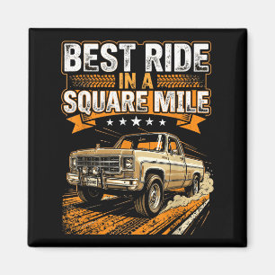 Squarebody Truck  Magnet