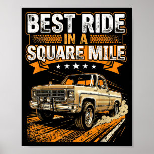 Squarebody Truck Poster