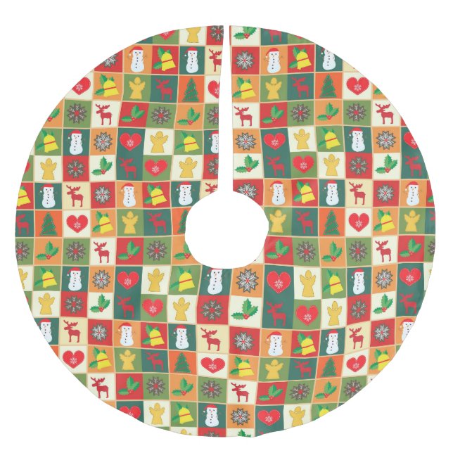 Squared Christmas Tree Skirt (Front)