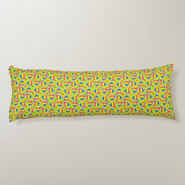 Squared Hearts Body Cushion (Back)