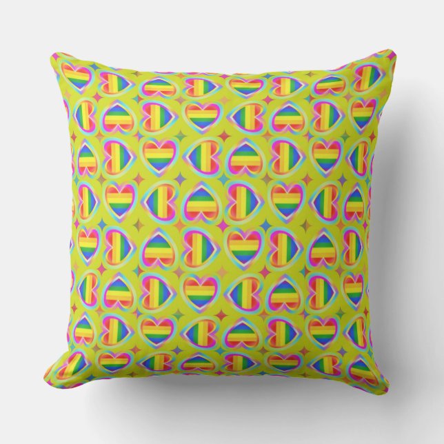 Squared Hearts Cushion (Front)