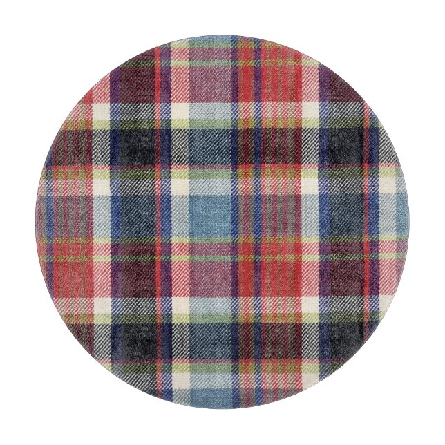 Squared Textile Texture Background. Cutting Board (Front)