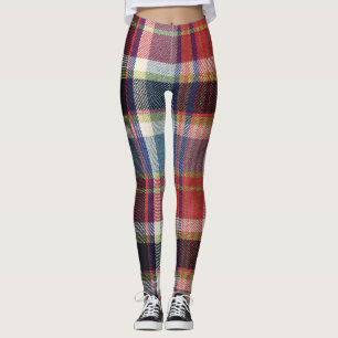 Squared Textile Texture Background. Leggings
