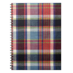 Squared Textile Texture Background. Notebook