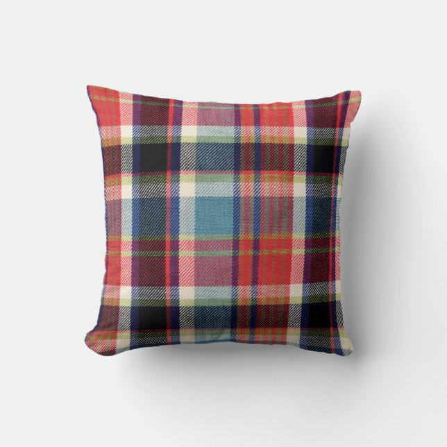 squared textile texture  cushion (Front)