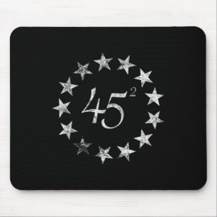 Squared Trump Betsy Ross Flag 2020 Second Term Mouse Pad