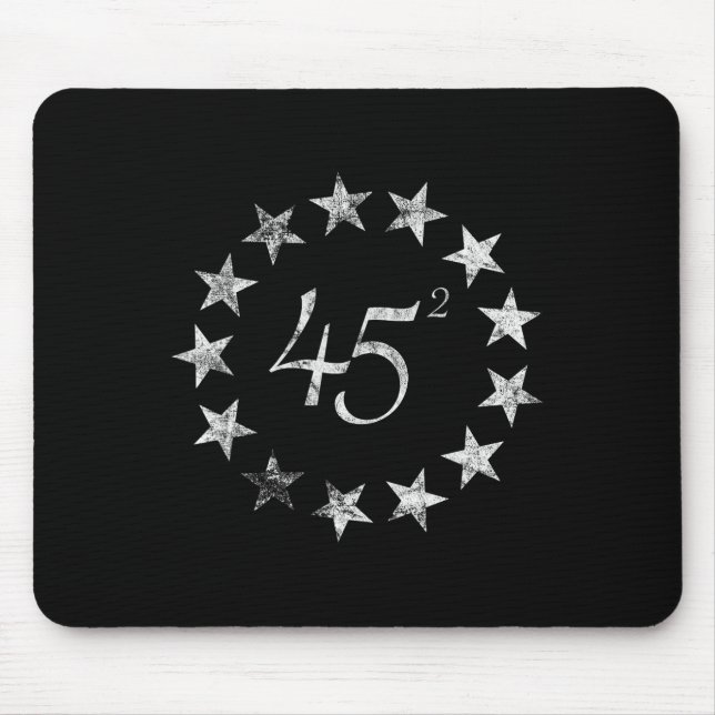 Squared Trump Betsy Ross Flag 2020 Second Term  Mouse Pad (Front)